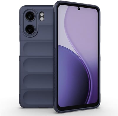 Coverup Hoesje - Geschikt voor OPPO A5x Hoesje - Coverup Hands-On Rugged Back Cover - Blauw