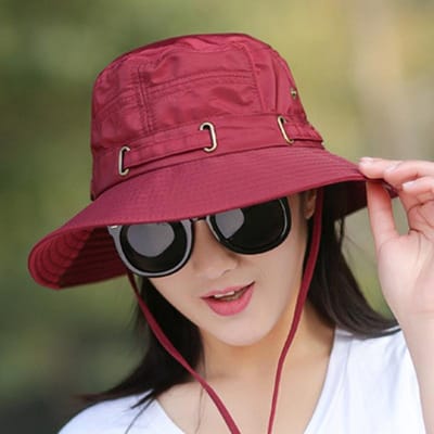 Panama Hoed met Brede Rand Vissershoed UV Bescherming Waterdicht Opvouwbaar Ademend Bucket Hat Voor Dames Heren Sport Wandelen Bob Petten