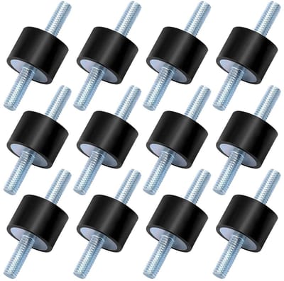 Rubber Lagers met M6 Draad, Vibration Dampers en Rubber Bufferers voor Waterpompen en Compressoren
