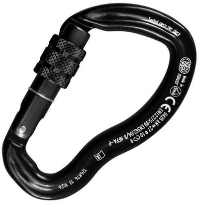 Kong Italy Ergo Screw Sleeve Karabijnhaak Zwart