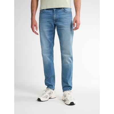 Petrol Industries Russel Spijkerbroek Heren - Regular Tapered Fit - Essentials Collection - Stretch Denim Jeans - 6 Zakken Broek - Blauw - Maat W32L30