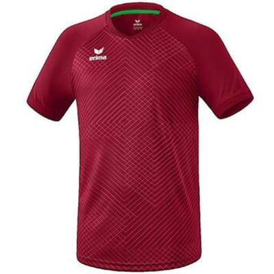 Erima Madrid Shirt Korte Mouw Heren - Bordeaux | Maat: S