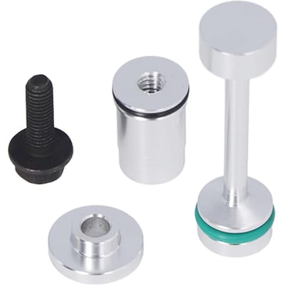 Aluminium Olie Omleider Halter Bypass Opzuigbuis Vasthouder Galerij Plug Set voor LS Motoren 4.8L white
