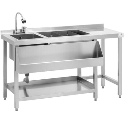 Cocktailstation - met ijsemmer en flessenhouder - Royal Catering RCBT-01