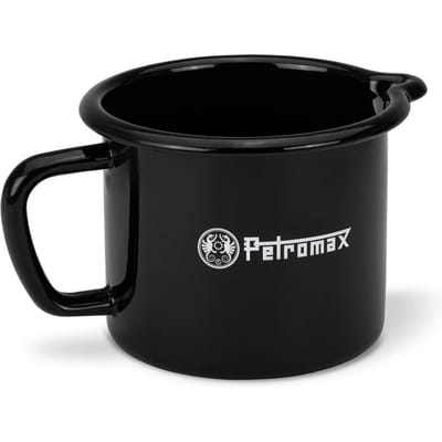 Petromax Emaille Melkkan Zwart 1.4L – Lichtgewicht, Krasvaste Emaille Voor Binnen & Buiten