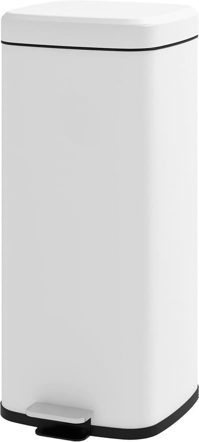 4goodz Pedaalemmer Prullenbak 30 liter met Soft-Close Deksel - Wit