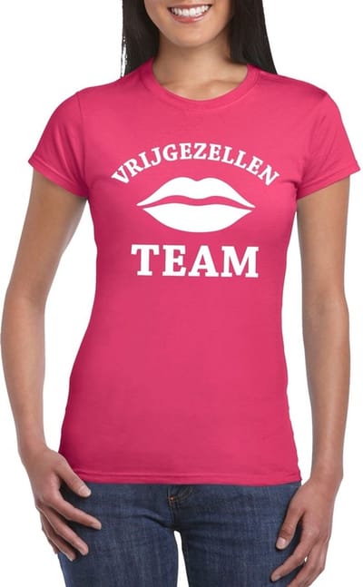 Vrijgezellenfeest Almost Married fun t-shirt roze voor dames S