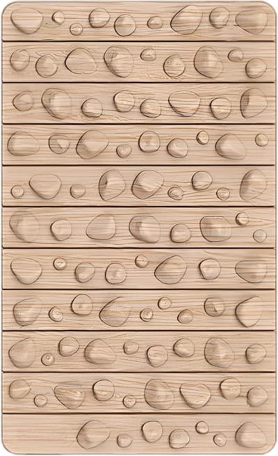 Voetreflexologie Pad - Massage Kussen - Voet Ontspanning - Opvouwbaar Ontwerp - 50 x 30 cm - Houtnerf