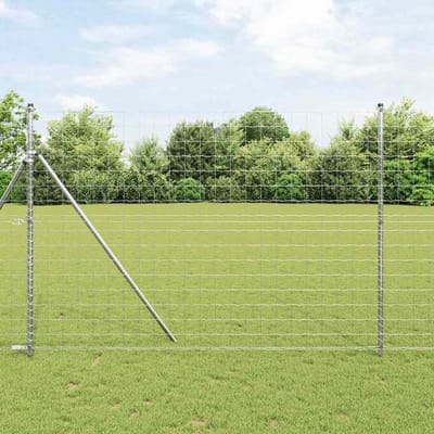 vidaXL - Euro - Hek - 1,5 - x - 10 - m - PVC-gelaagd - ijzer