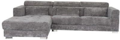 Tower Living Brighton Chaise L + 3-AR - fabric XS85 19 Light grey