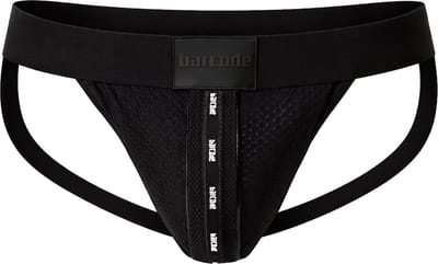 Barcode Berlin Mesh Jock Tel Black - MAAT S - Heren Ondergoed - Jockstrap voor Man - Mannen Jock
