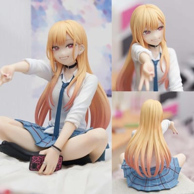 10cm Kawaii Anime My Dress Up Darling Serie Zittende Houding Model Cartoon Rol Creativiteit Prachtig Figuur Speelgoed Verjaardagscadeau 10CM beige