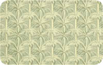 Badmat 80x50 cm - Antislip - Palmwoud - Tropisch - Groen - Badmatten voor badkamer - Badkamermat - Douchemat - Badkamer mat