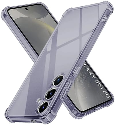 Hoesje geschikt voor Samsung Galaxy S24 - Techsuit Shockproof Silicone Back Cover - Zwart