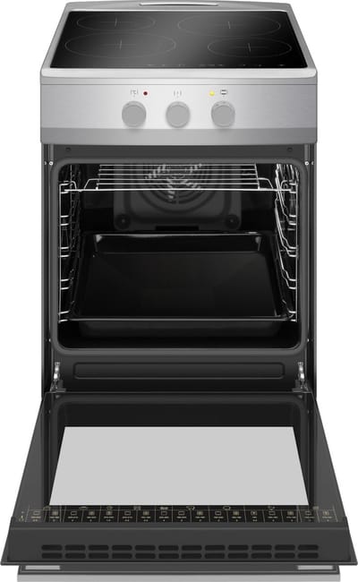 Fagor FACI203S Inductiefornuis 50 cm breed met aangesloten 2 Fase Perilex stekkerkabel - Zilver