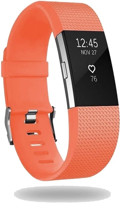 Koraal kleurig bandje geschikt voor Fitbit charge 2 - Horlogebandje - Bandje geschikt voor Fitbit - Fitbit Charge 2 Sportbandje - Koraa - L - Horlogeband - Excl. fitbit - Armband - Siliconen - CHPN