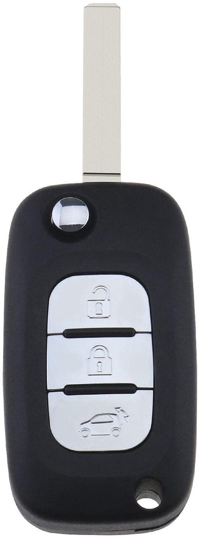 Dailygoods- Autosleutel Hoesje 3 Knoppen - Autosleutel Behuizing - Autosleutel Antidiefstal - Vervangingshoes - Duurzaam Materiaal - Bescherming tegen Krassen - Autosleutelbehuizing