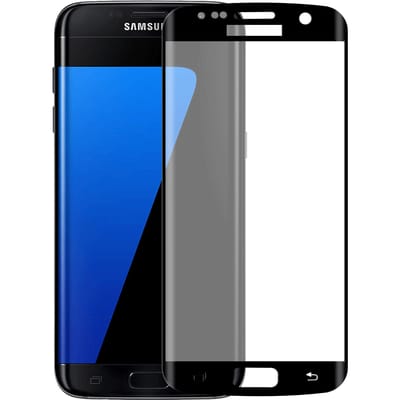 Samsung Galaxy S7 Edge screenprotector gehard glas Edge to Edge - Zwart