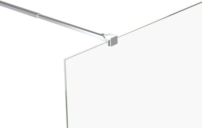 Stabilisatiestang Douchewand - Steunarm Chroom - Douchewand Stabiliseren - Zonder Boren - 70-120 cm - Zilver