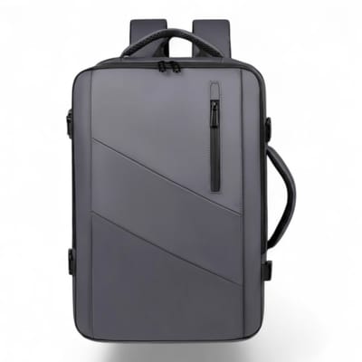 Laptop Rugzak 15.6 inch - Anti-Diefstal - Waterdicht - Uitbreidbaar 14-24 cm - Grijs