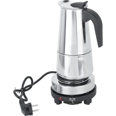 450ml Roestvrij Staal Elektrisch Fornuis Koffiepot Maker Verwarmer Set