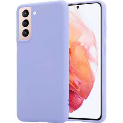 ShieldCase Hoesje geschikt voor Samsung Galaxy S21 silicone case - paars - Flexibele en Duurzame Case - Stijlvolle Silicone Hoes - Val- en Krasbestendige Bescherming - Zachte Siliconen Beschermcase