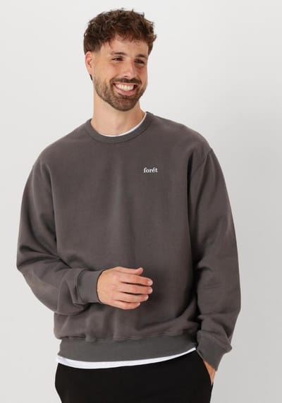 Forét Noon Sweatshirt Truien & Vesten Heren - Sweater - Hoodie - Vest- Donkergrijs - Maat XL