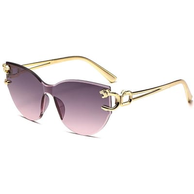 NOUVELLES Lunettes de Soleil Carrées Rétro Sans Monture Verres Dégradés Protection UV Lunettes Accessoire de Mode Extérieur