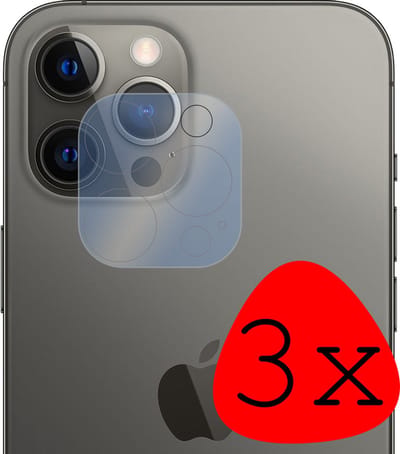 Camera Lens Protector - 3 Stuks Geschikt voor Apple iPhone 12 Pro - Camera Screenprotector Beschermglas - Gehard Glas - Tempered Glass - Screen Protector