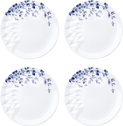 Dinerbord Blauw Vouw - Porselein - 27 cm - 4 stuks