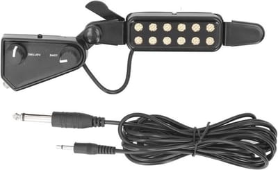 Pickup voor klankgatgitaar, voor akoestische gitaar, elektrische transducer, verstelbare magnetische pickup met 3 meter kabel, zwart.