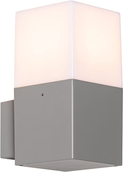 QAZQA denmark - Moderne Wandlamp voor buiten - 1 lichts - D 11.5 cm - Grijs - Buitenverlichting