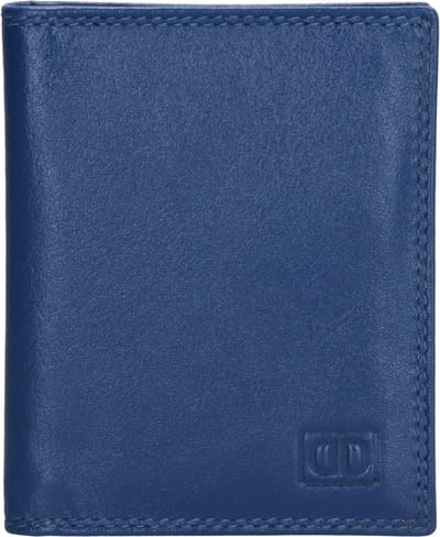 Double-D FH-serie Portemonnee Unisex - Wallet voor 1 t/m 4 pasjes - Portefeuille van 100% Leder - Sky blauw