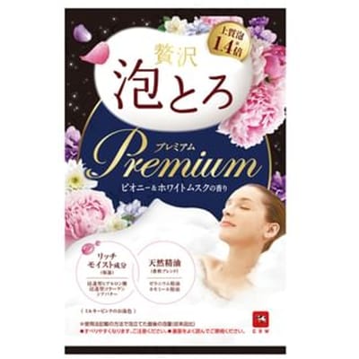 Cow Brand Soap - Oyumonogatari Luxury Foam Premium Bath Additive Peony & White Musk Scent 40g