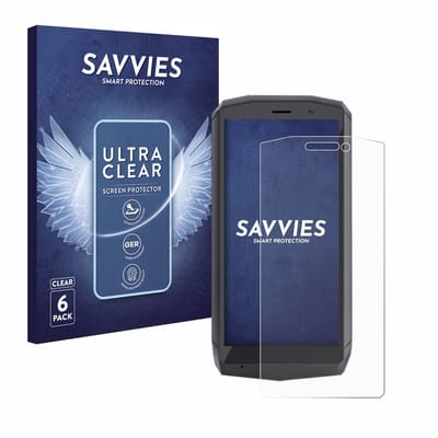 Savvies - Screenprotector voor Cubot Pocket - Folie Beschermfolie transparant 6 Stuks