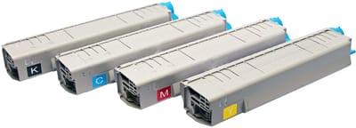Set 4x ABC huismerk toner geschikt voor Oki C810 C810CDTN C810N C810DN C830 C830CDTN C830N C830DN C830DTN