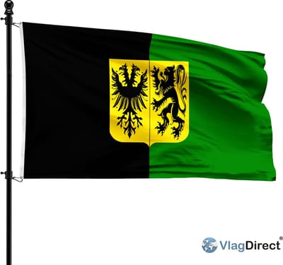 Ninoofse vlag - Gemeente Ninove vlag - 90 x 150 cm.