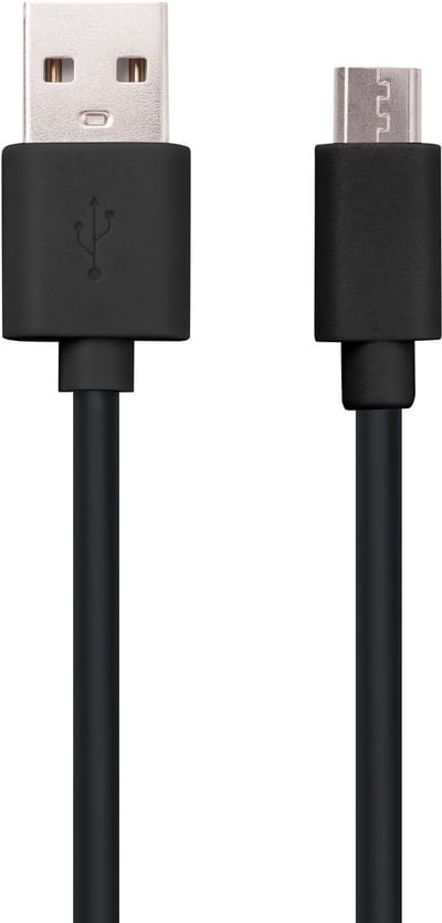 Musthavz - USB A naar Micro USB Kabel – 1 Meter – Zwart – Oplaad- en Datakabel