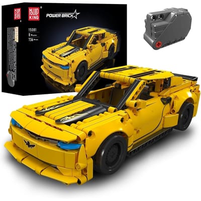 Dodge Challenger - Terug Trek Functie - Mould King 15081 - Kinderen - Pull Back Functie - 736 onderdelen - bouwset - lego compatibel
