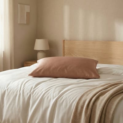 Zijden Kussensloop Golden Sand - 22MM - Silk Heaven - 50x60cm / Ritssluiting