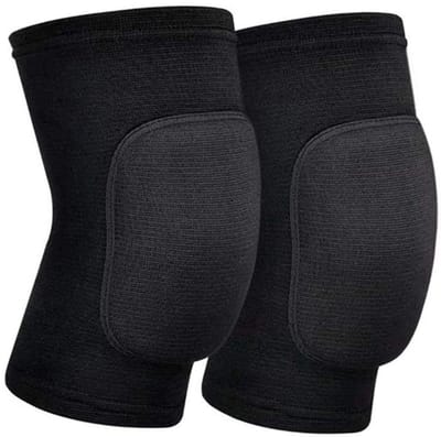 Kniebeschermers Sport - Sport kniebeschermers - Actieve bewegingen - Reactieve vorm - Maat L - Zwart