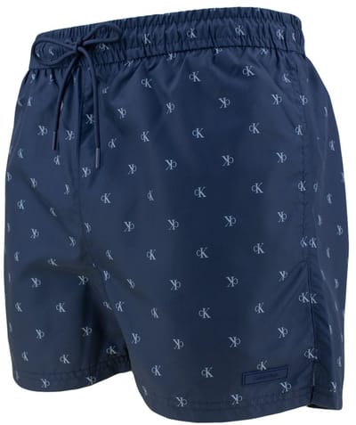 Calvin Klein heren zwemshort all over ck logo blauw