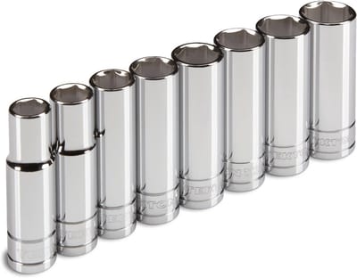 Dopsleutelset 1/2 inch 8-delig, maten 1/2" tot 15/16"