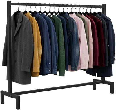 CLP Melva Kledingrek - Dressboy - Kledingstang - 150x38x120/zwart