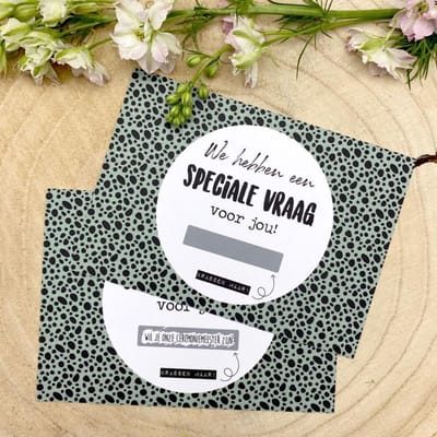 Kraskaart Ceremoniemeester - Wil je onze ceremoniemeester zijn? -  Ceremoniemeester vragen bruiloft/ huwelijk - Inclusief kraft envelop - Kleur
