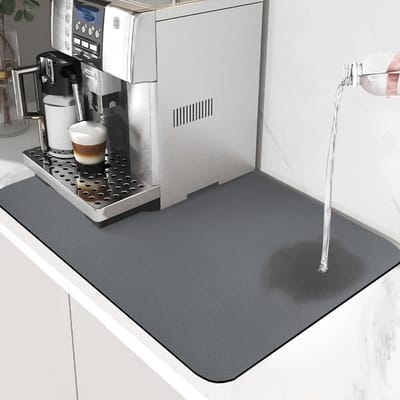 Dailygoods- Afdruipmat Superabsorberend - Antislip - Waterdicht - Opvouwbaar - Geschikt voor Koffiezetapparaat - 60 x 40 cm - Koffiemat