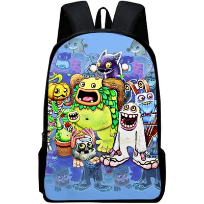 Klassiek Populair my singing monsters Notitieboek Rugzakken leerling Schooltassen 3D Print Oxford Waterdicht Jongens/Meisjes Laptop Rugzakken
