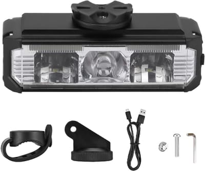 VHV - Scooter Fietsverlichting Voorlicht - Waterdichte LED Koplamp voor Fiets en Step - 1000 lumen, 7 lichtstanden, waterbestendig ontwerp - voor Fiets, Elektrische Step, Skateboard en Avondritten