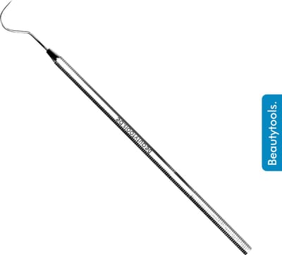 BeautyTools Tandsteenhaakje - Tandsteen- en Tandplak Verwijderaar (Scherp) - Extra Fijne Enkelzijdige Sonde / Scaler (15 cm) - (DT-0553)