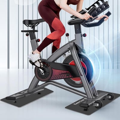 Fietsmat - Vloerbeschermer - Thuis trainen - Antislip ontwerp - 60 x 30 cm - Meerkleurig